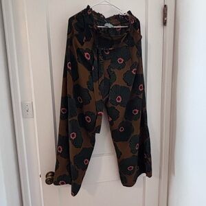 Floral Wide-Leg Pants